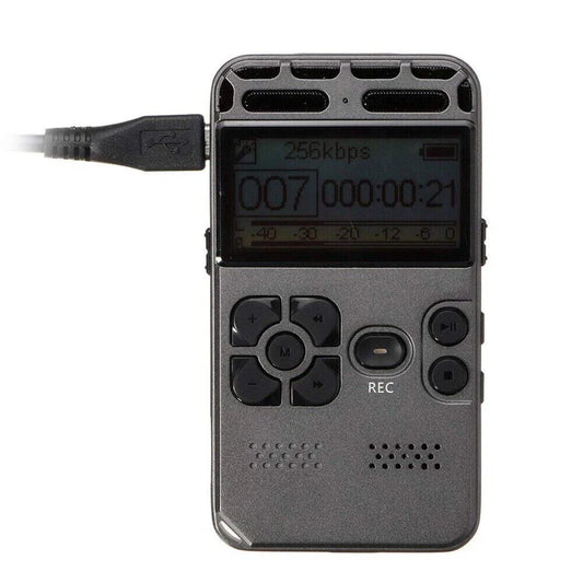 64GB Rechargeable Sound Voice Recorder MP3 Player
