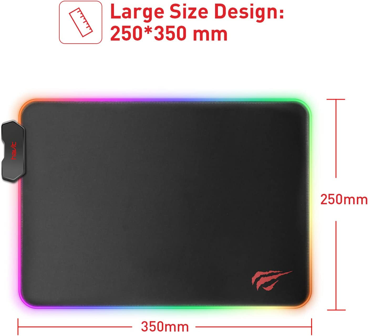 RGB Gaming Mouse Pad Soft Non-Slip Rubber