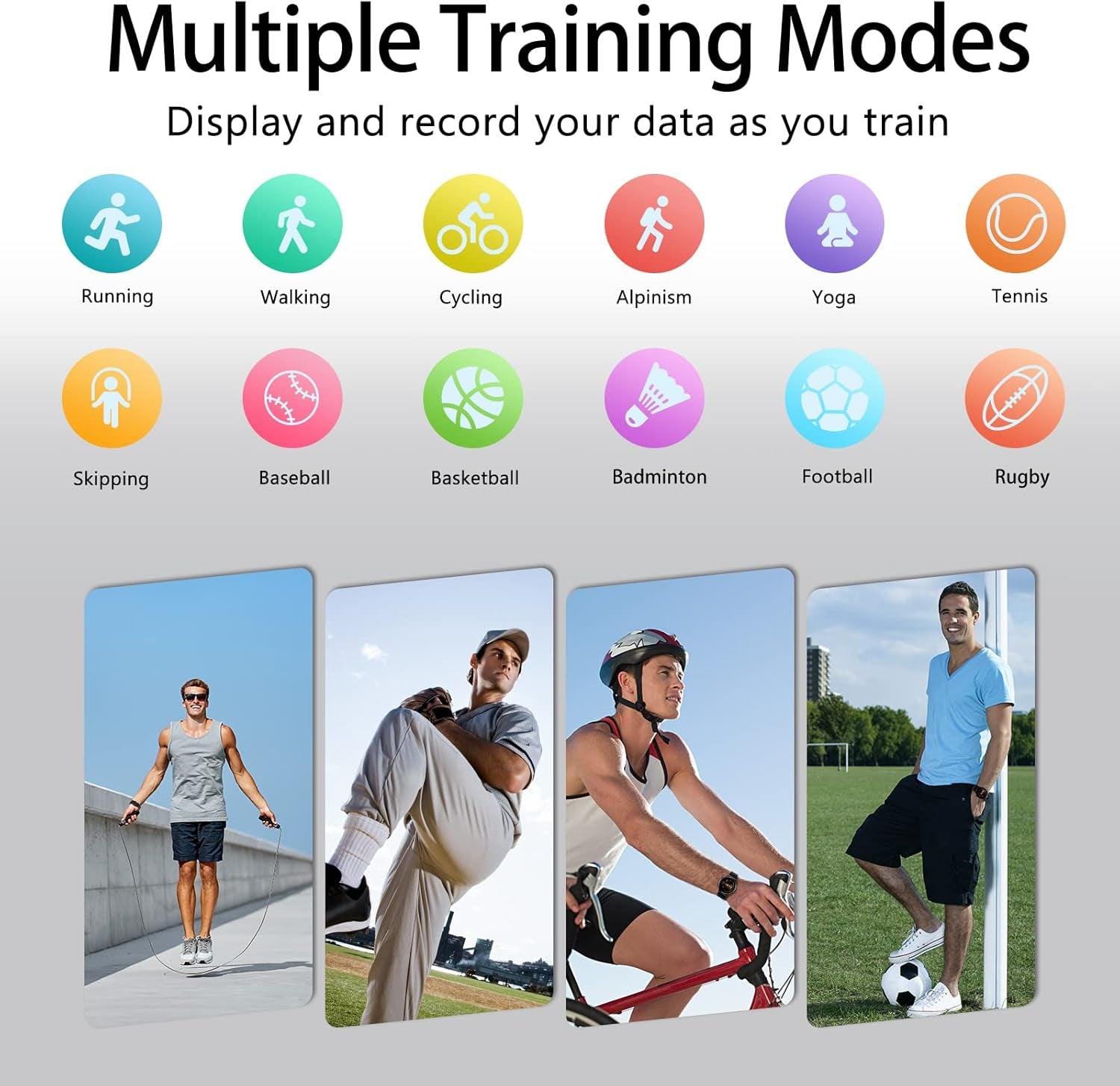 Smart Watch for Men,Fitness Tracker with Heart Rate Monitor, Activity Tracker Smartwatch,Waterproof,Long Battery Life,Message Notification,Smart Watches for Android Phone,Ios Phone (Black)