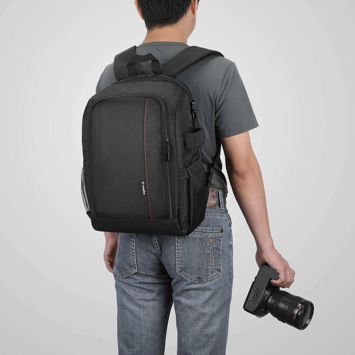 Camera Backpack for Photographer with Raincover