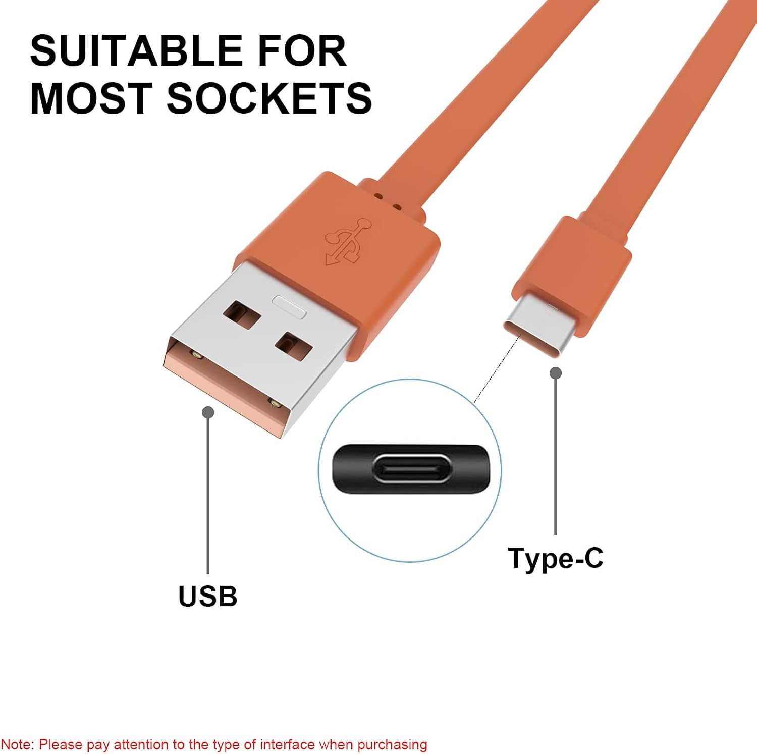 New Tour Flat Charging Power Supply Cable