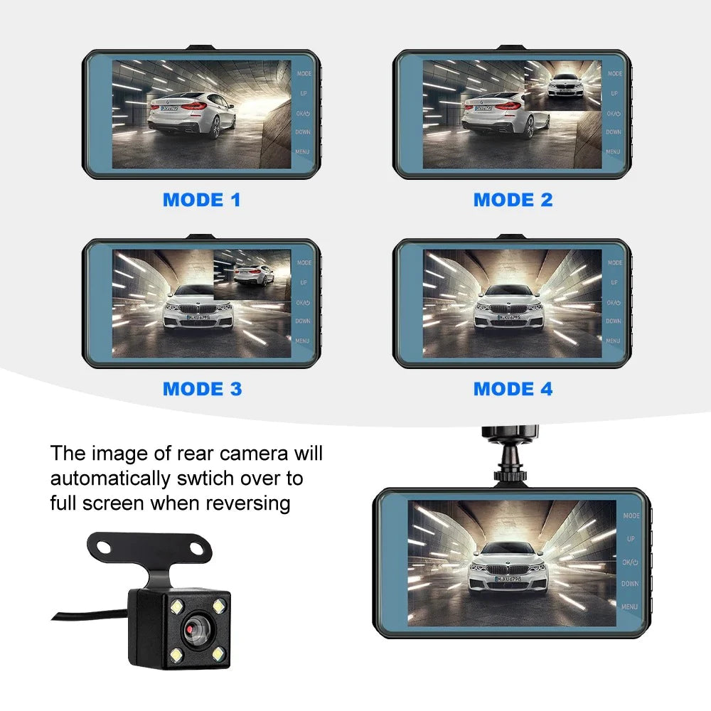 Touch Screen Dash Cam 4" 1080P