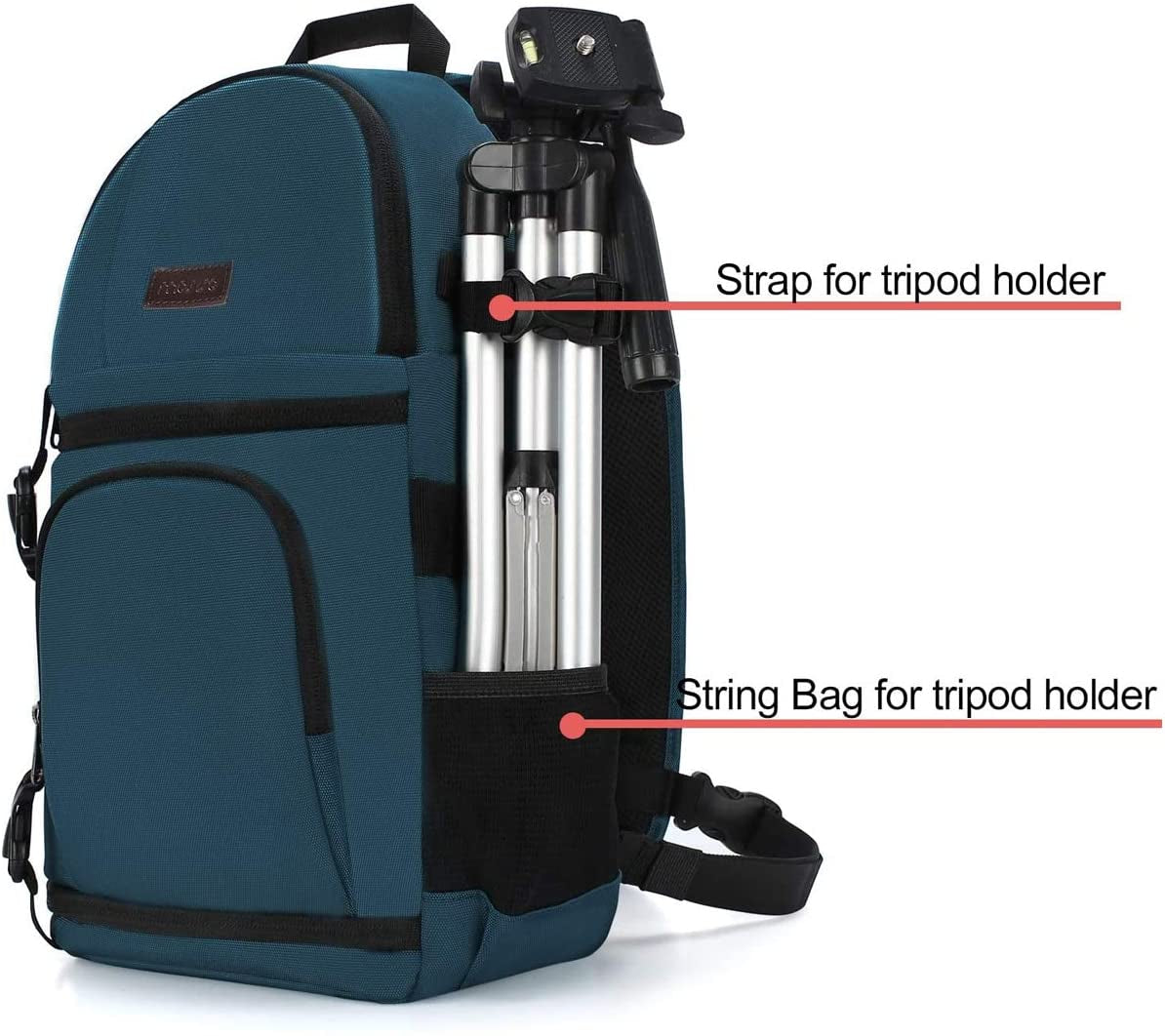 Camera Case Shockproof Photography Camera Backpack with Tripod Holder