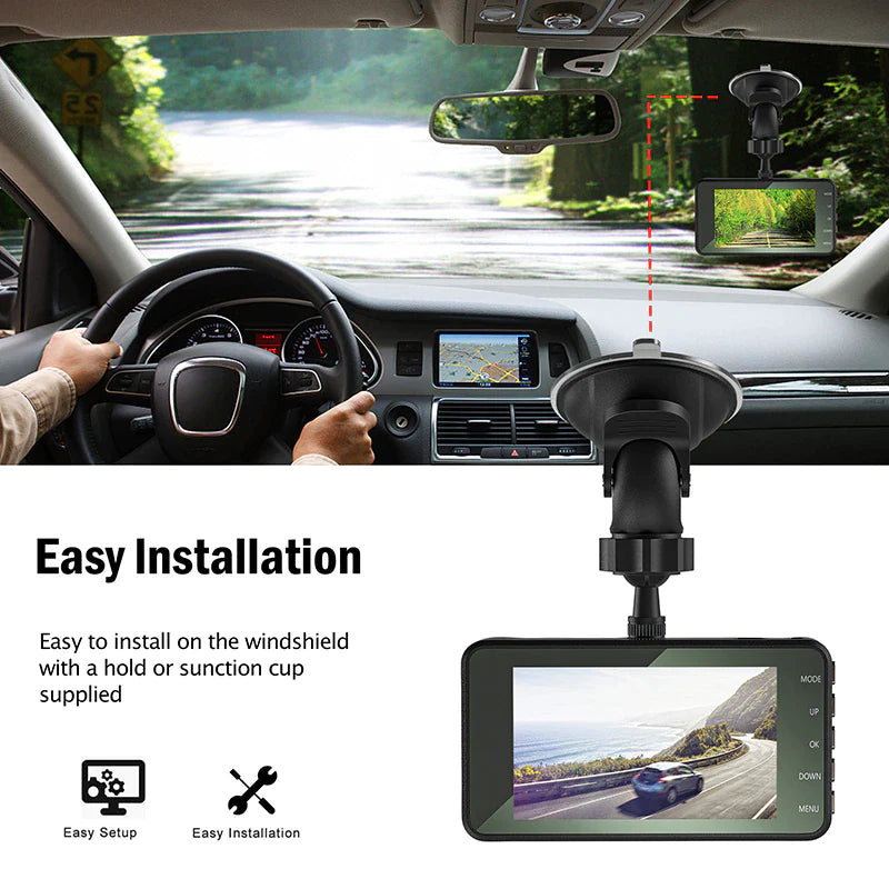 Touch Screen Dash Cam 4" 1080P