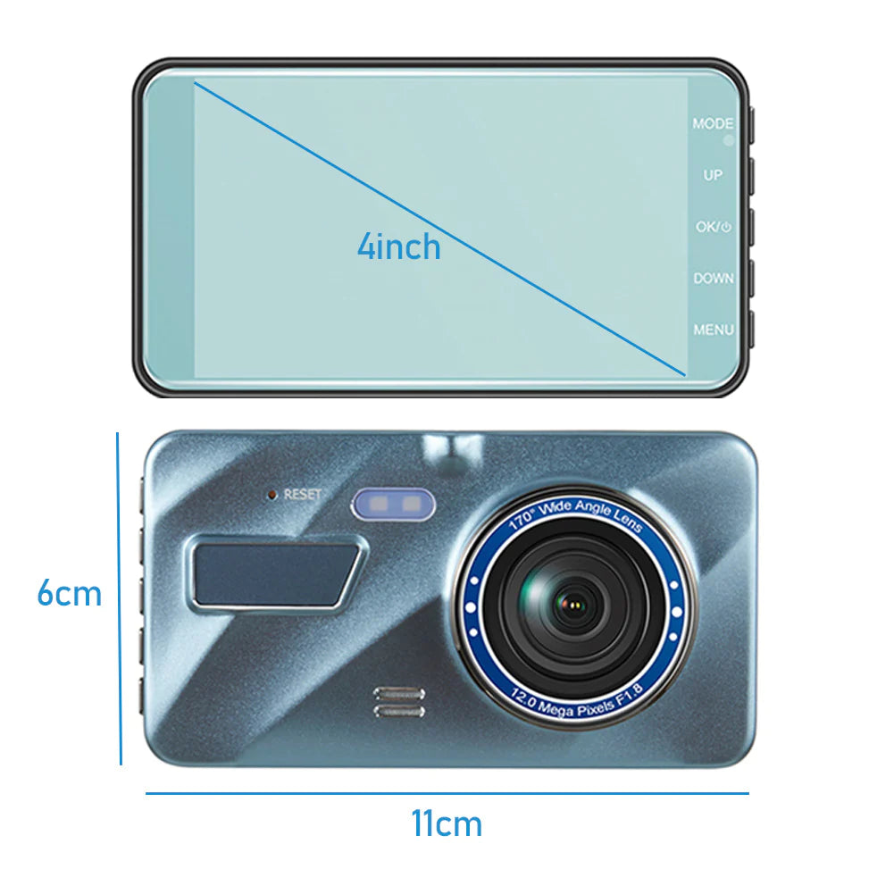 Touch Screen Dash Cam 4" 1080P