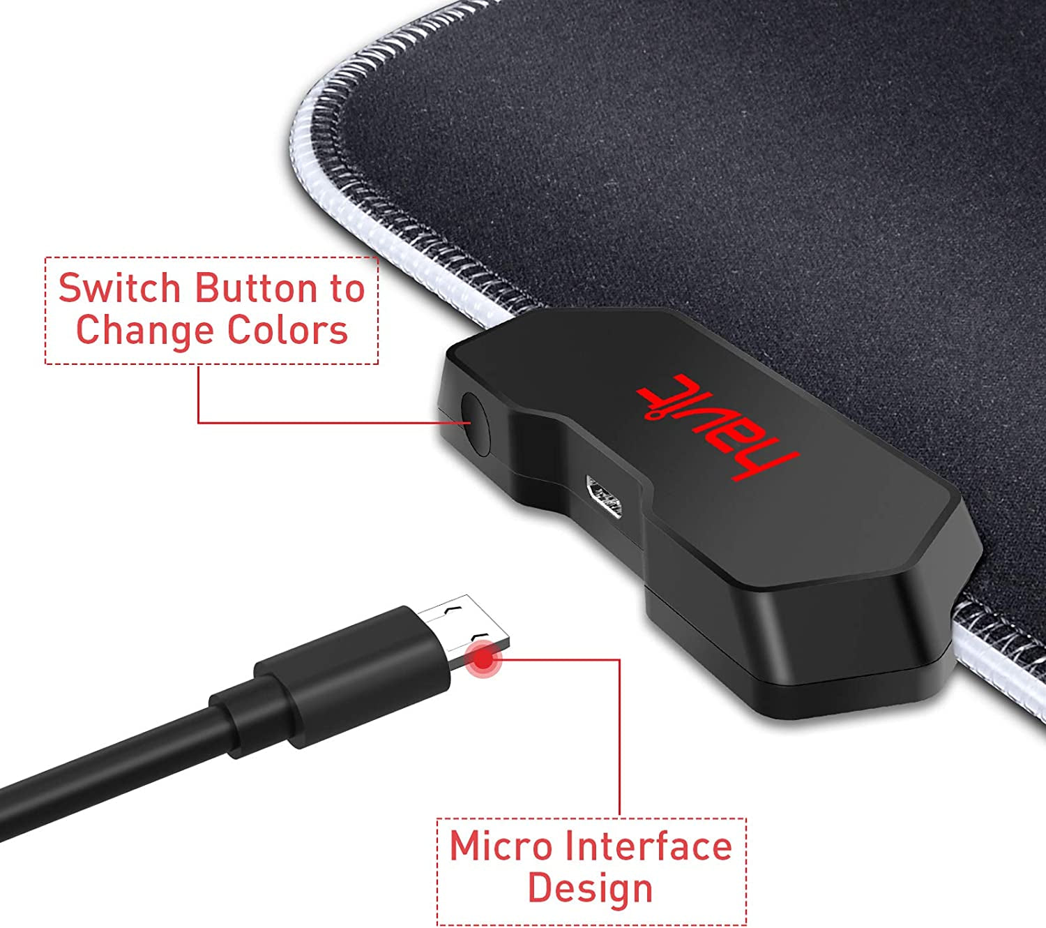 RGB Gaming Mouse Pad Soft Non-Slip Rubber