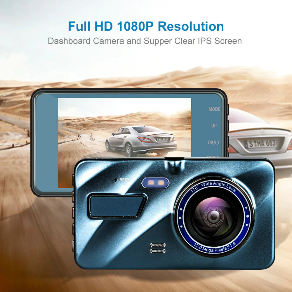 Touch Screen Dash Cam 4" 1080P