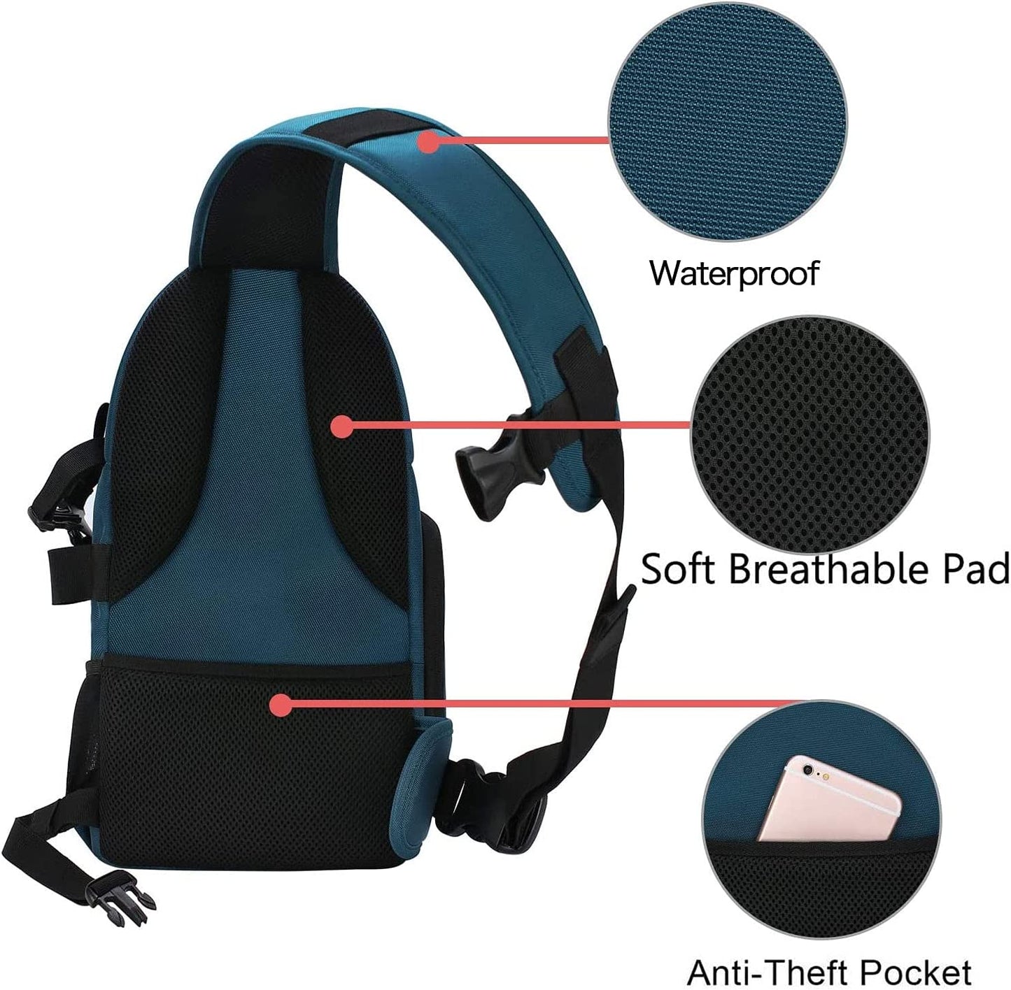 Camera Case Shockproof Photography Camera Backpack with Tripod Holder