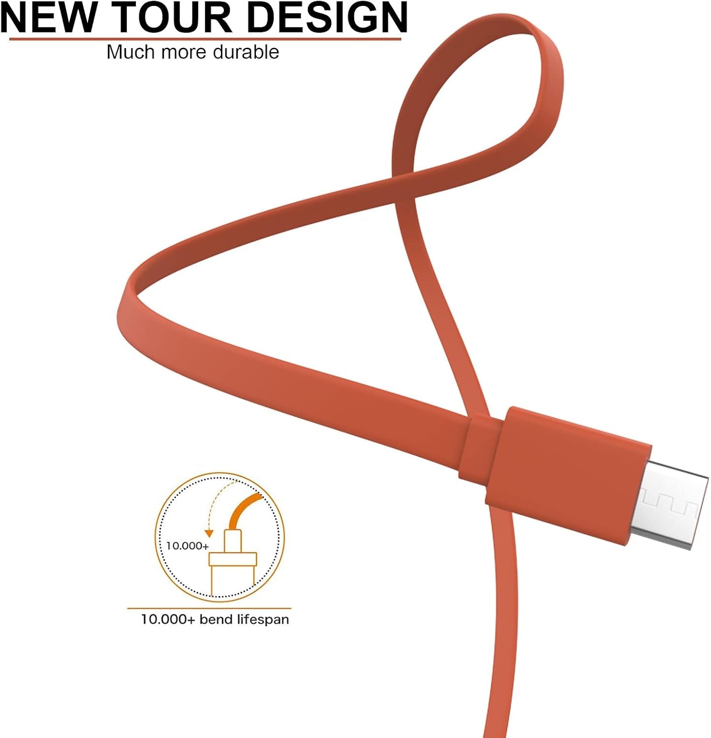 New Tour Flat Charging Power Supply Cable
