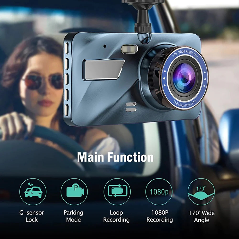 Touch Screen Dash Cam 4" 1080P
